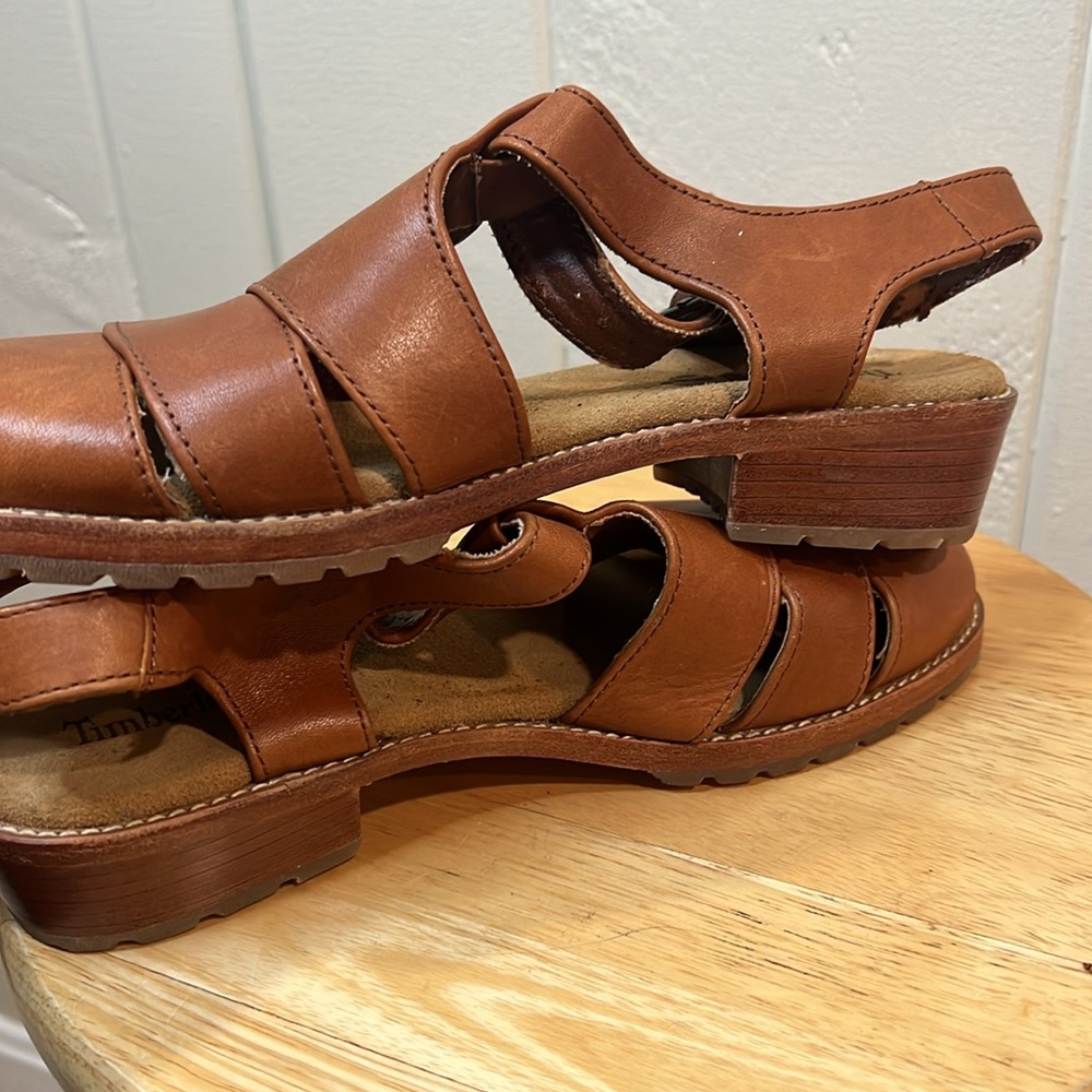 Timberland Women’s Brown Sandals Leather - Picture 5 of 10